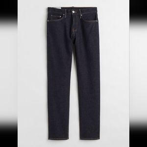 Men's straight jeans no fading